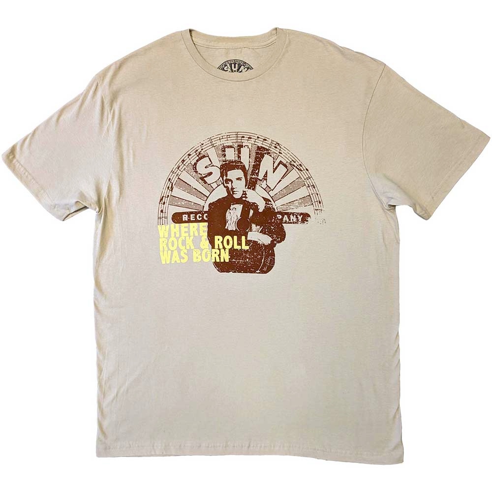 Elvis Presley - Elvis Where R&R Was Born Heren Tshirt - Creme